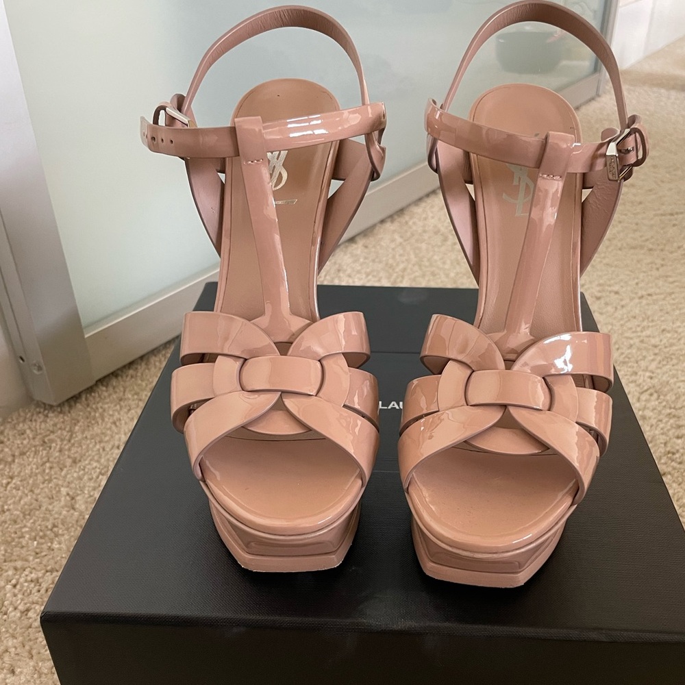 YSL Tribute Sandals 6 inch